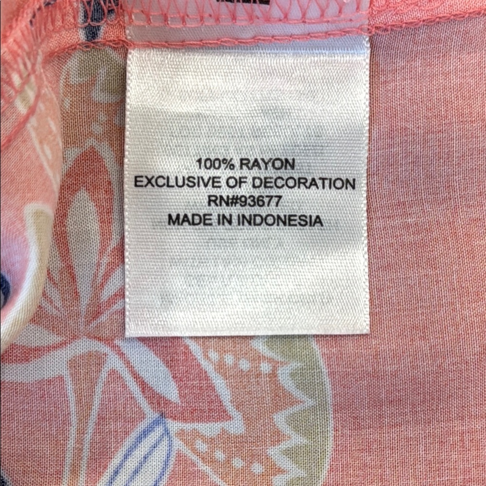 NWOT!! Floral Coral Blouse - Picture 8 of 8